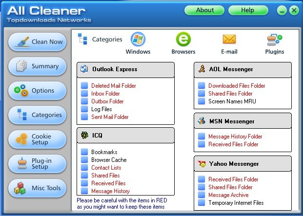 AllCleaner Screenshot